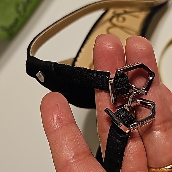 Sam Edelman Yaro Black Suede Heels Size 9 - Picture 10 of 10